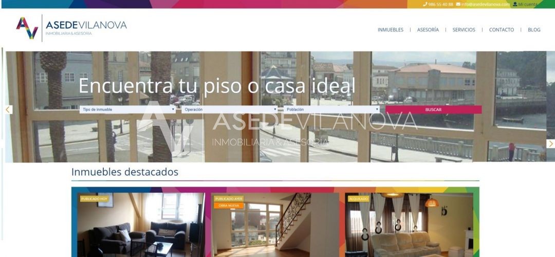 Lanzamiento Web De Asede Vilanova: Tu Asesoría Y Portal Inmobiliario 1/1